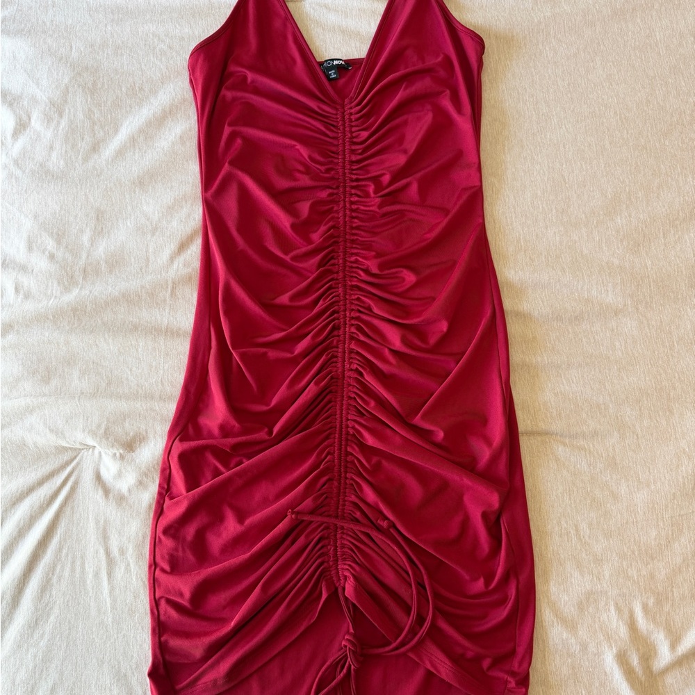 Fashion Nova Red Shanghai Dress - Picture 4 of 7